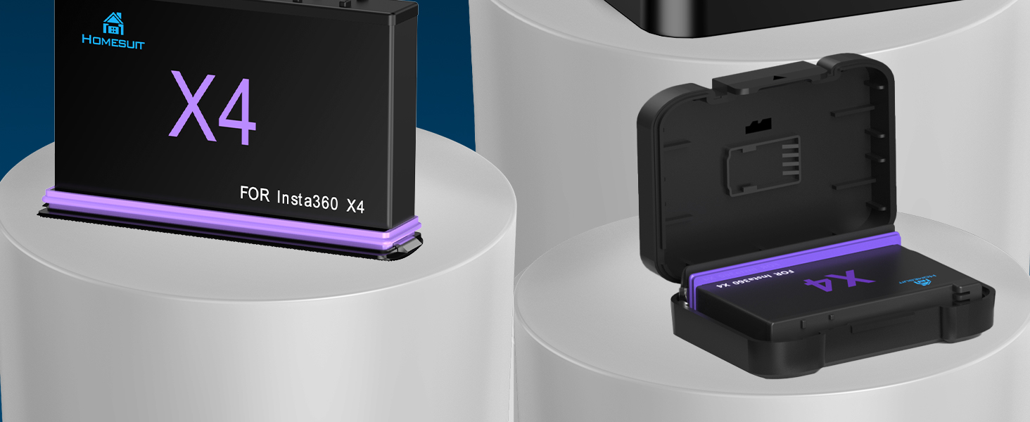 Акумулятор Insta360 X5 2 шт. 2850mAh + LED зарядний пристрій + Micro SD картридер (2x акумулятор X4, 1x LED зарядний комплект)