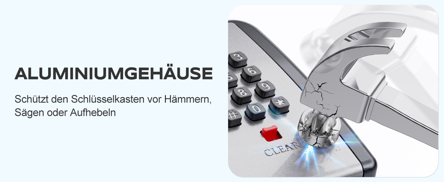 Шлюзовий сейф Mohard з кодовим замком для кріплення на стіні, 12-позиційний, велика місткість, вологостійкий, для дому, офісу, гаража