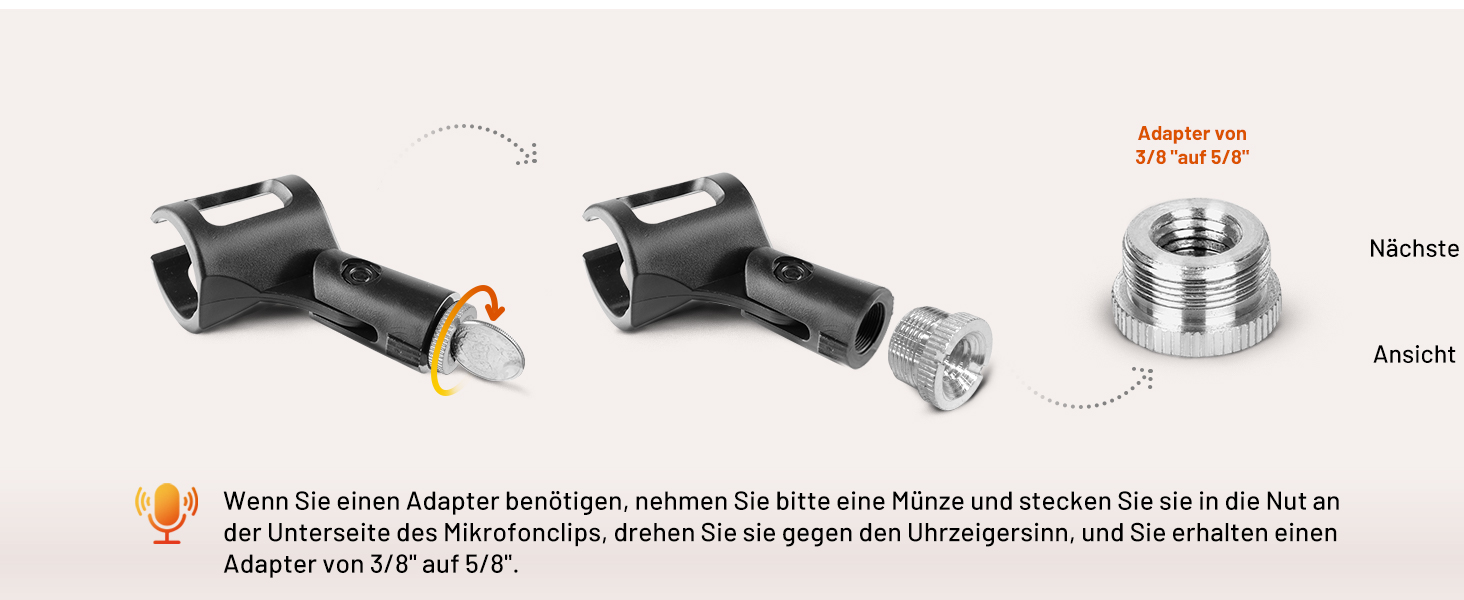 Підставка для мікрофона 2-в-1 з трьома кліпсами для кабелів, для вокалу, сцени, конференцій та презентацій, розширювана, CY0311 (з лебединою шиєю)
