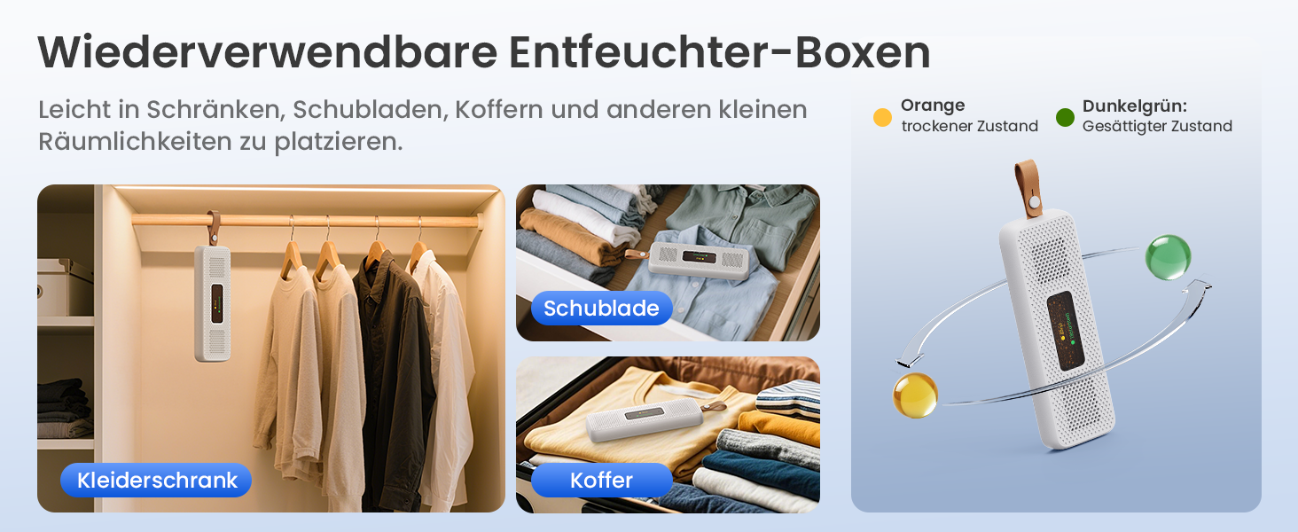 Електричний осушувач повітря NovaLivin з резервуаром 2L та регулюванням вологості | Для ванної, спальні, шафи