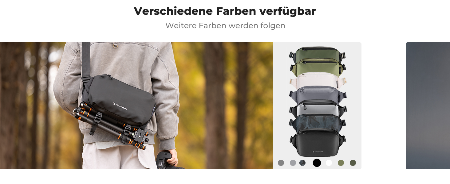 Рюкзак для камери K&F Concept, сумка через плече, фотосумка, чорний (M)