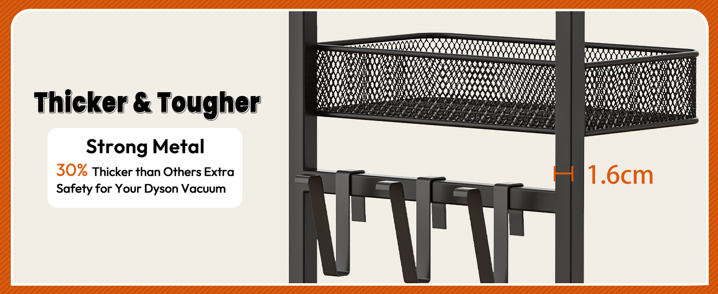 Підставка для пилососа Bikoney сумісна з Dyson V15, V12, V11, V10, V8, V7, V6, Gen5, з аксесуарами та місцем для зберігання