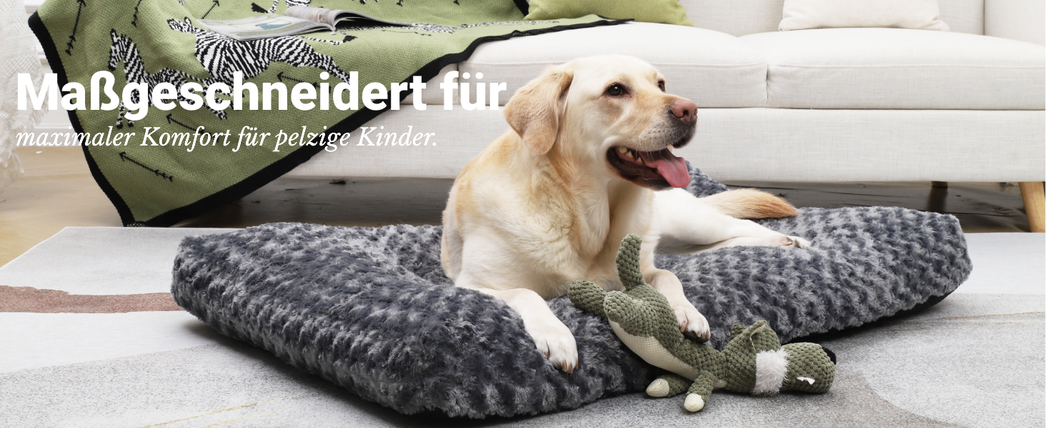 Килимок для собак KSIIA, великий, 90x60 см, антиковзаюча підставка, дихаючий, для великих та середніх собак, легко миється (темно-сірий)