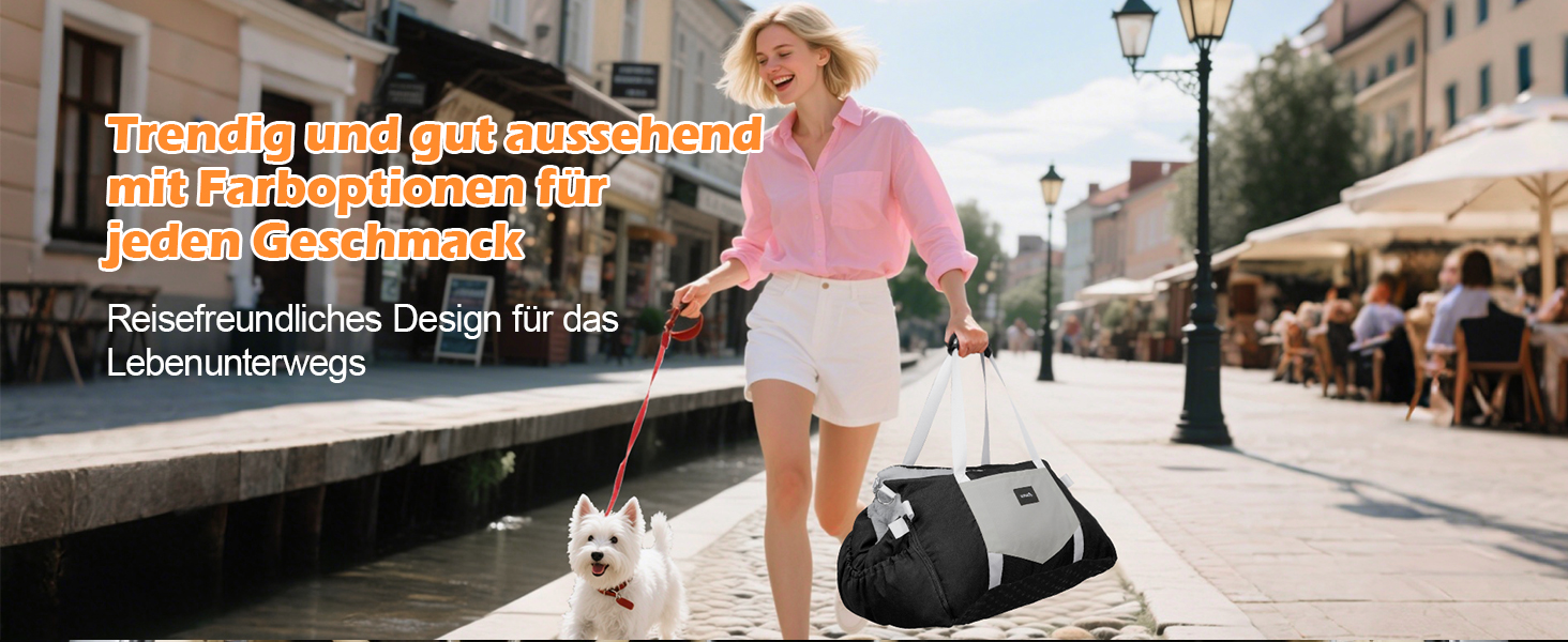 Автомобільний лежак для собак 3-в-1 - переноска, лежак, автокрісло для маленьких собак, чорний