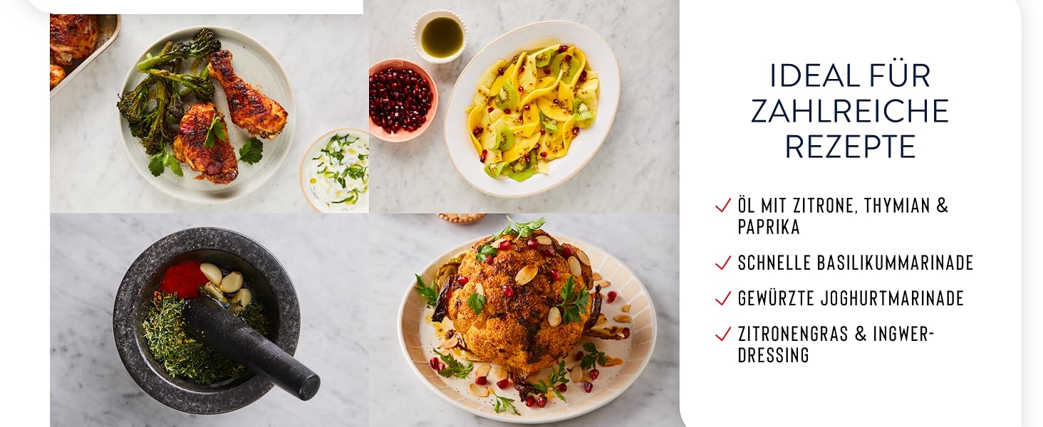 Ступка з матовою гранітною поверхнею Jamie Oliver by Tefal, 14.5 см, для подрібнення трав та спецій, K1823155
