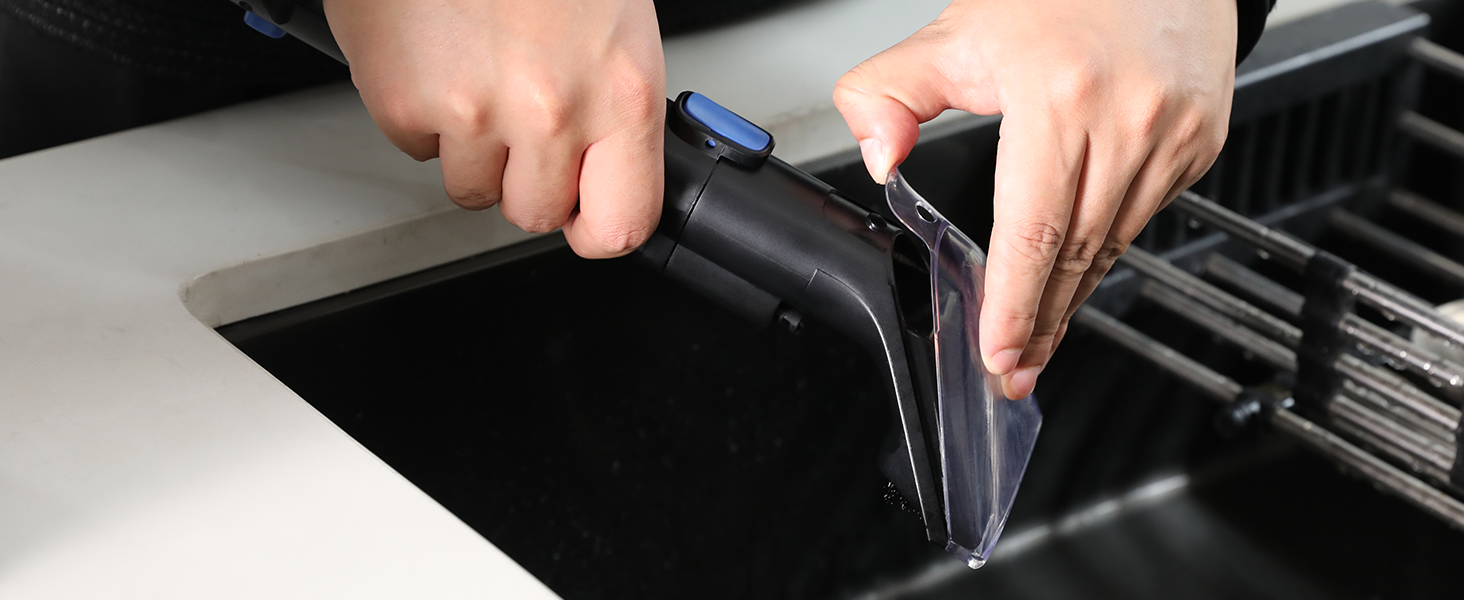 Пристрій для чищення м'яких меблів Slevoo 450W: мокрий/сухий пилосос з миючим засобом для килимів, диванів, меблів та авто