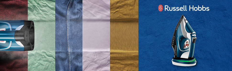 Праска Russell Hobbs 25090-56 з парою, керамічна підошва, самоочищення, антиналіт, 2600W