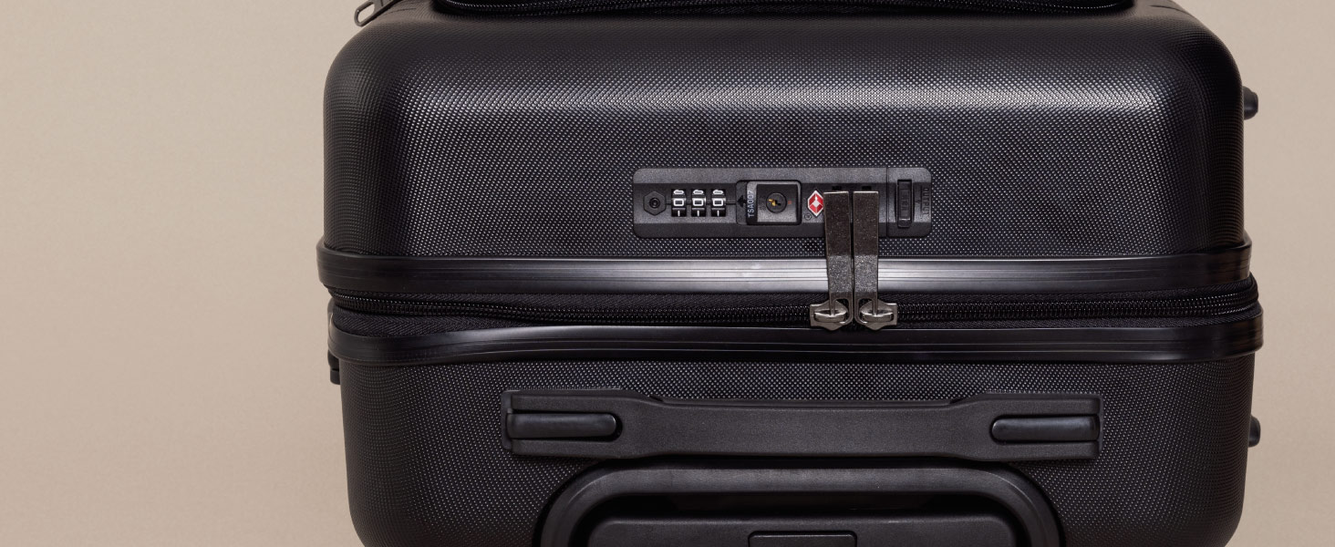 Чемодан ручної поклажі PackPro T20 (56x37x22 см) з ABS пластику, TSA-замком та 4 колесами. Чорний, з внутрішніми відділеннями та світлом. Міцний, надійний.