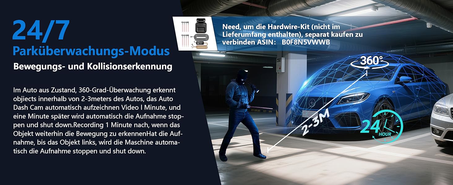 Відеореєстратор автомобільний HUPEJOS KI Dashcam V8Pro 4-камерний з монітором водія, 3K+ 3*1080P, 360°, WiFi, GPS, CPL, 128GB, 24H парковка