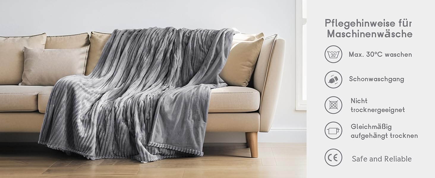 Електрична ковдра з автовимкненням 130x180 см – 9 рівнів нагріву, таймер, захист від перегріву, чорна