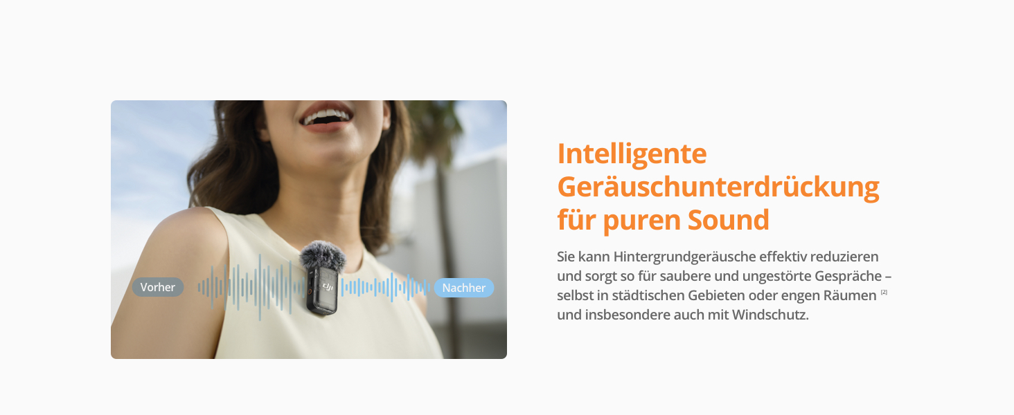 Беспроводной петличный микрофон DJI Mic 2 (Perlweiß) с Bluetooth, шумоподавлением, 48 кГц/32-bit Float, дальность 250 м для камеры, телефона, видеоблога