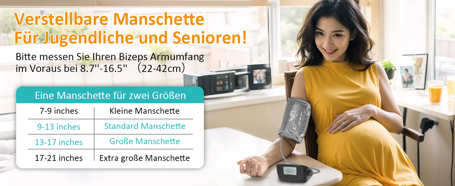 Тонометр AILE на плече для дому, цифровий з регульованою манжетою (22-42 см), автоматичний, для вимірювання артеріального тиску