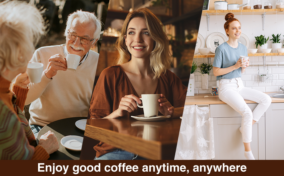 Електричний піноутворювач для молока POWSAF з підставкою, 13000 об/хв, для кави, лате, капучино, чорний/срібний