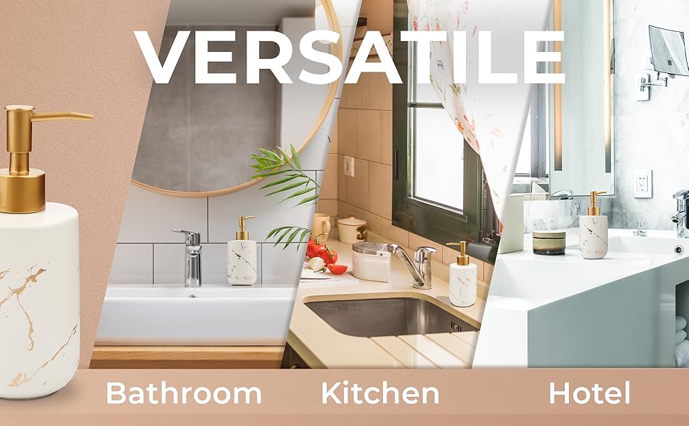 Дозатор для мила JJ PRIME, 400 мл, чорний, кераміка, для кухні та ванної кімнати