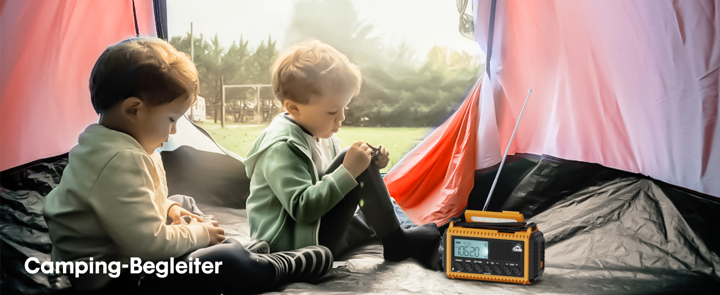 Радіоприймач Kurbelradio 12000mAh з сонячною панеллю та ручкою, AM/FM/SW, USB-зарядка, ліхтарик, SOS-сигнал, для кемпінгу та надзвичайних ситуацій, зелений