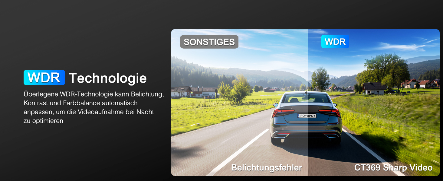 Відеореєстратор у машину 4K Dual Dashcam з CPL фільтром, 360°, WiFi, IPS, Нічне бачення, G-сенсор, Паркувальний режим, 64GB SD карта