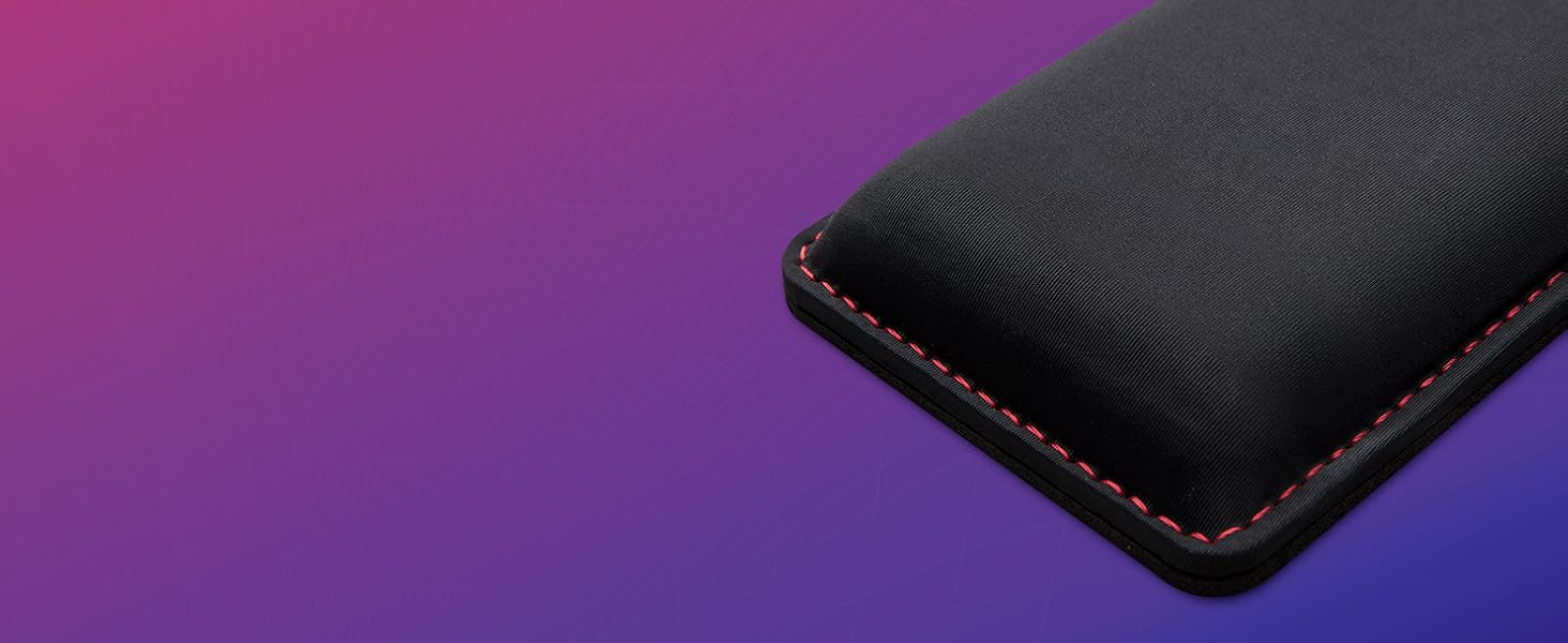 Підставка під зап'ястя HyperX для TKL-клавіатур з охолоджуючим гелем та ефектом пам'яті (Memory Foam), протиковзний дизайн