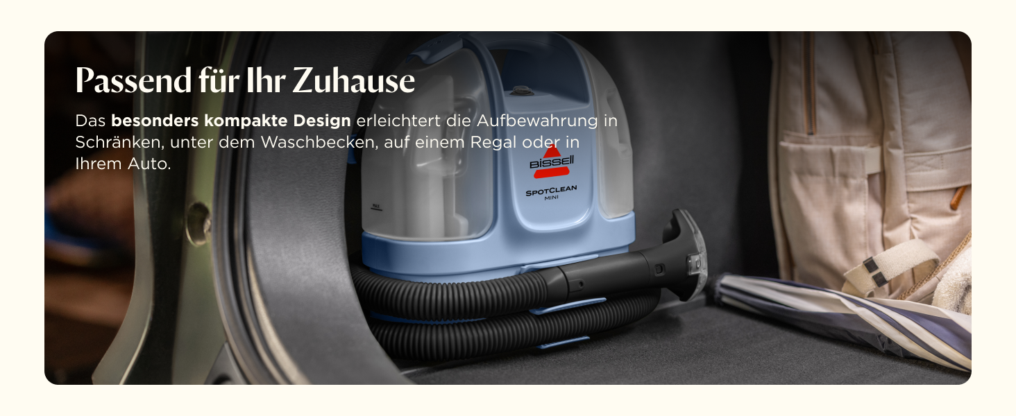 Портативний мийник для килимів та м'яких меблів Bissell SpotClean Mini з HeatWave технологією, 330W, 36988