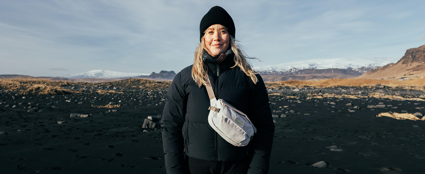 Arcane Hip Bag Earth Pediment Grey Block OS - поясна сумка, сірий колір