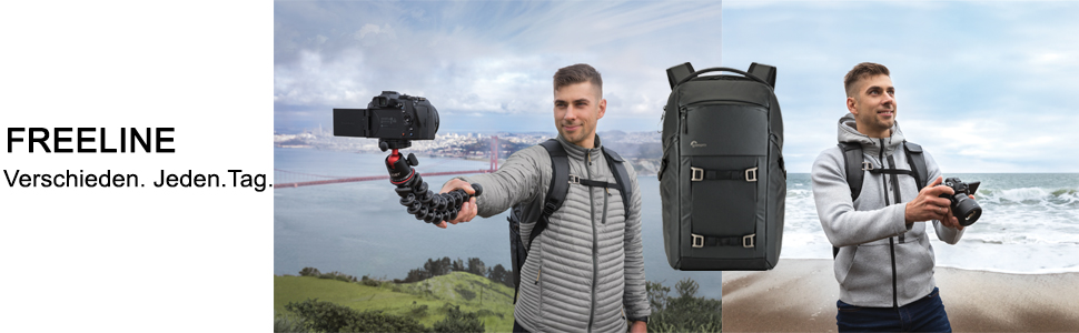 Рюкзак Lowepro FreeLine 350 AW для фото- та відеозйомки, чорний