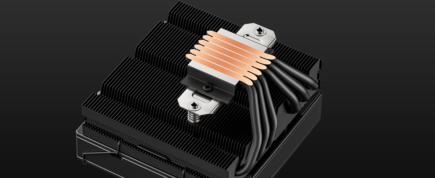 upHere H85KC6: Низькопрофільний кулер для CPU з ARGB підсвічуванням (180W TDP)