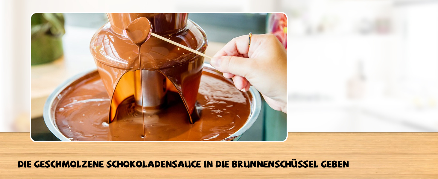 Електричний шоколадний фонтан Huanyu 4-рівневий, великий набір для фондю з шоколадом, для вечірок, весіль та днів народжень