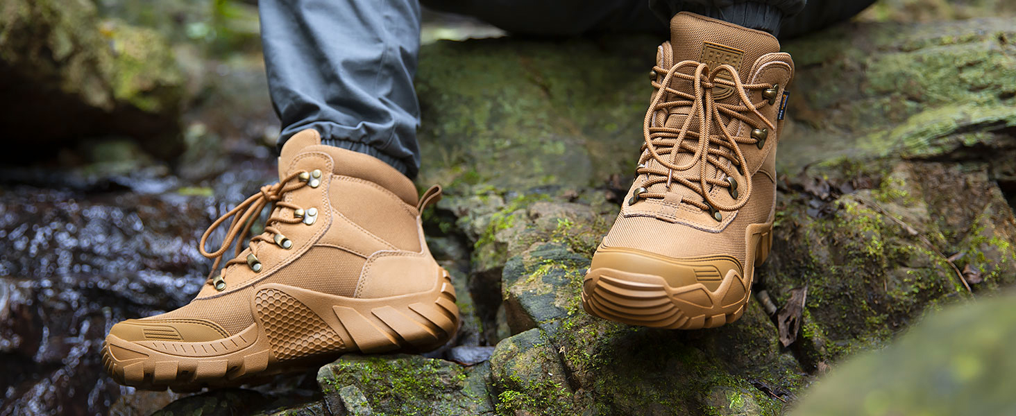 Черевики FREE SOLDIER для чоловіків: тактичні, туристичні, бойові, для активного відпочинку та військової підготовки (42 EU, Коричневий)