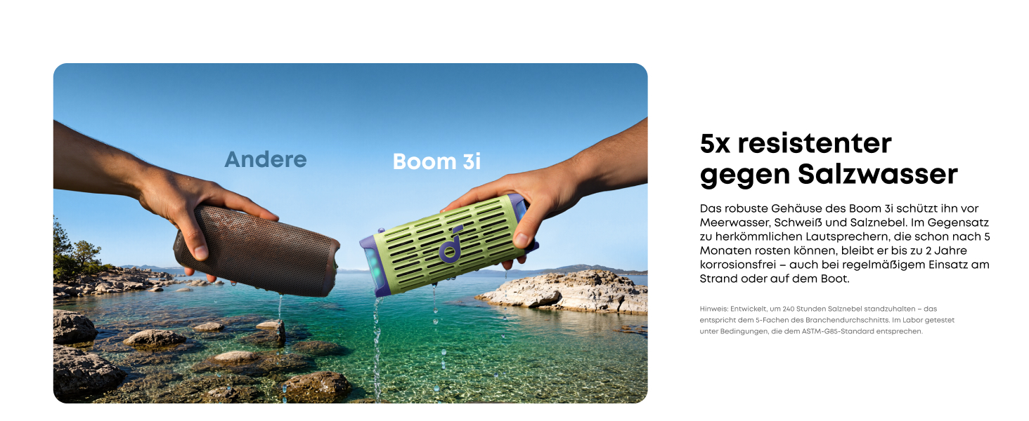 Портативна Bluetooth колонка Soundcore Boom 3i Anker: Водонепроникна (IP68), 50W, BassUp 2.0, до 16 годин, з підсвіткою та TWS, зелений