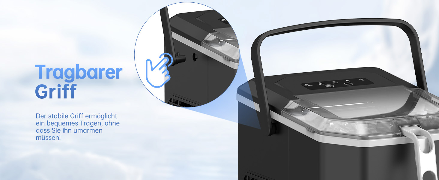 Машина для приготування льоду Ice Maker 1.3л, 9 кубиків за 6 хвилин, самоочищення, тиха, для кухні, офісу, бару, вечірки