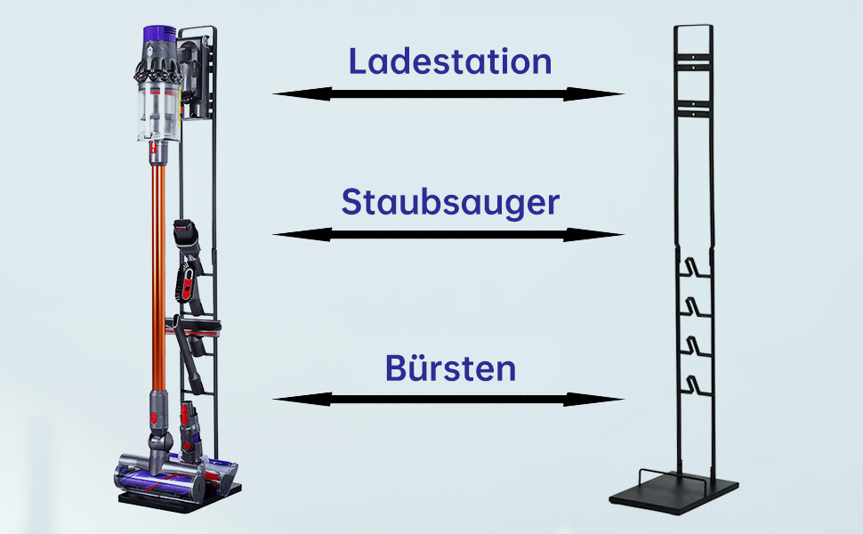 Тримач для пилососа Dyson V11/V10/V8/V7/V6/DC58/DC59/DC62/DC74 - підлого кріплення без свердління