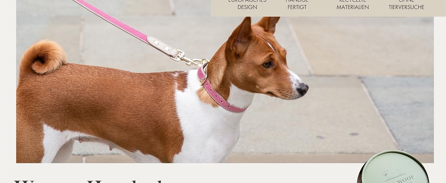 Нашийник для собак Nina Woof Milan з веганської шкіри, м'який, регульований, з крокодиловим тисненням, фіолетовий, розмір M, обхват шиї 38–48 см