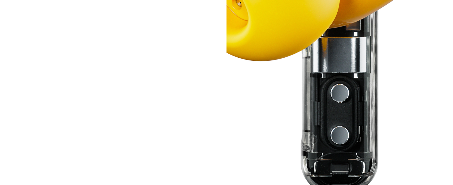 Навушники Nothing Ear (a) бездротові Bluetooth з ChatGPT, ANC, покращенням басів та до 42,5 годин відтворення - Жовтий