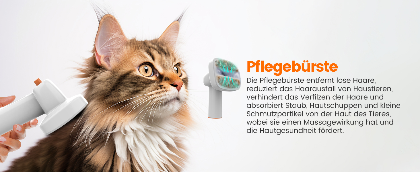 Машинка для стрижки собак AIRROBO PG10 з пилососом 12000 Pa, щітка для собак, видалення шерсті для собак і котів, тиха машинка для стрижки собак з інструментами для грумінгу, контейнер для пилу 1.4L (білий)