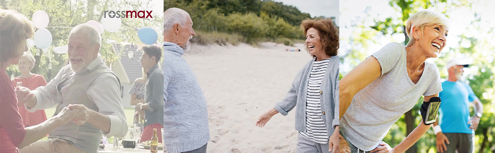 Тонометр ROSSMAX X5 BT з Bluetooth – вимірювання на плечі, автоматичний, клінічно перевірений. Виявлення AFib та PC, LCD-дисплей.