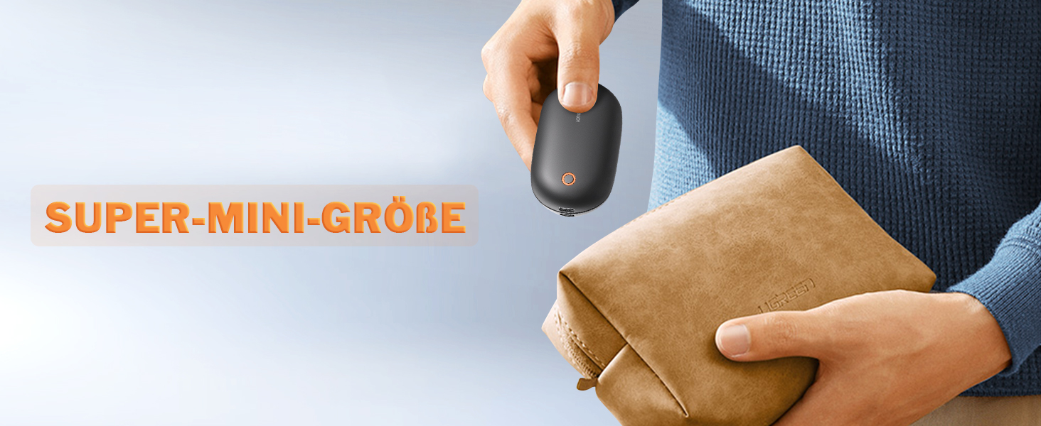 Електричні грілки для рук 2 шт. – Магнітні, швидко нагріваються, багаторазові USB-грілки з шнурком, компактні електричні грілки для активного відпочинку та дітей взимку