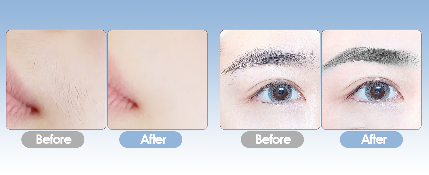 Триммер для обличчя та брів VG VOGCREST 2-в-1: бездротовий, з LED-підсвіткою, рожево-золотий/блакитний