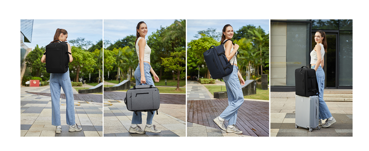 LOVEVOOK Рюкзак-валіза для ручної поклажі, 40L, для ноутбука 17,3