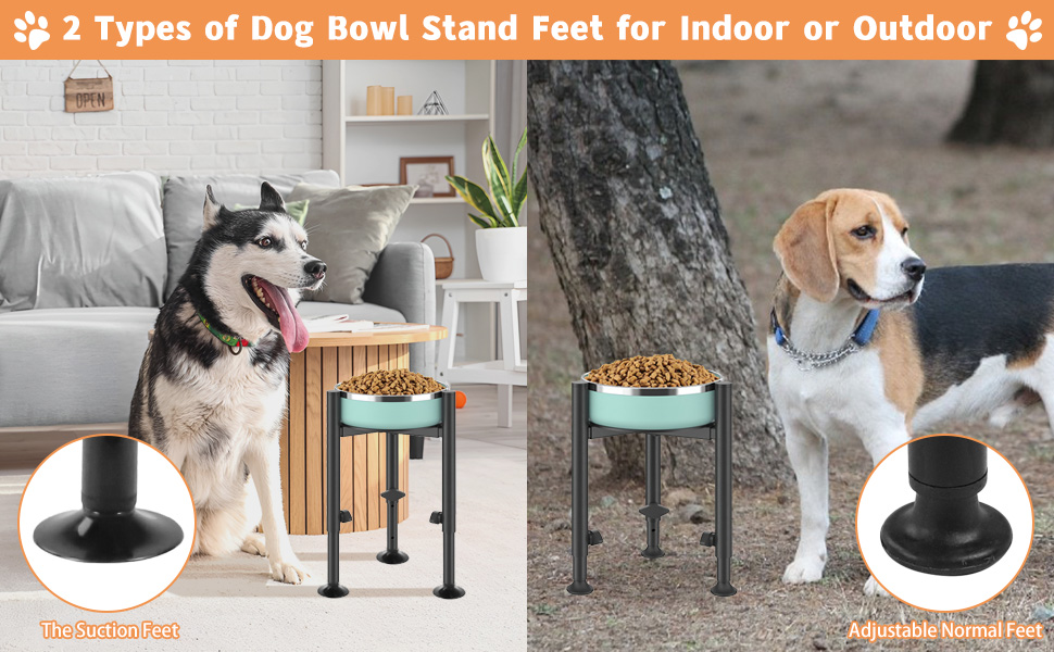 Підставка для годівлі собак з підставкою для лап, регульована по висоті, 15-26 см, металева, для маленьких, середніх та великих собак (тільки підставка)