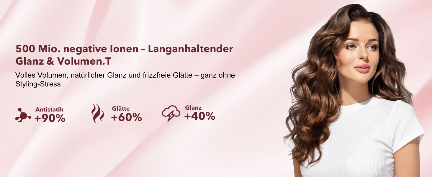 Airstyler 6-в-1: Фен, стайлер, локони, випрямлення. Рожевий колір.