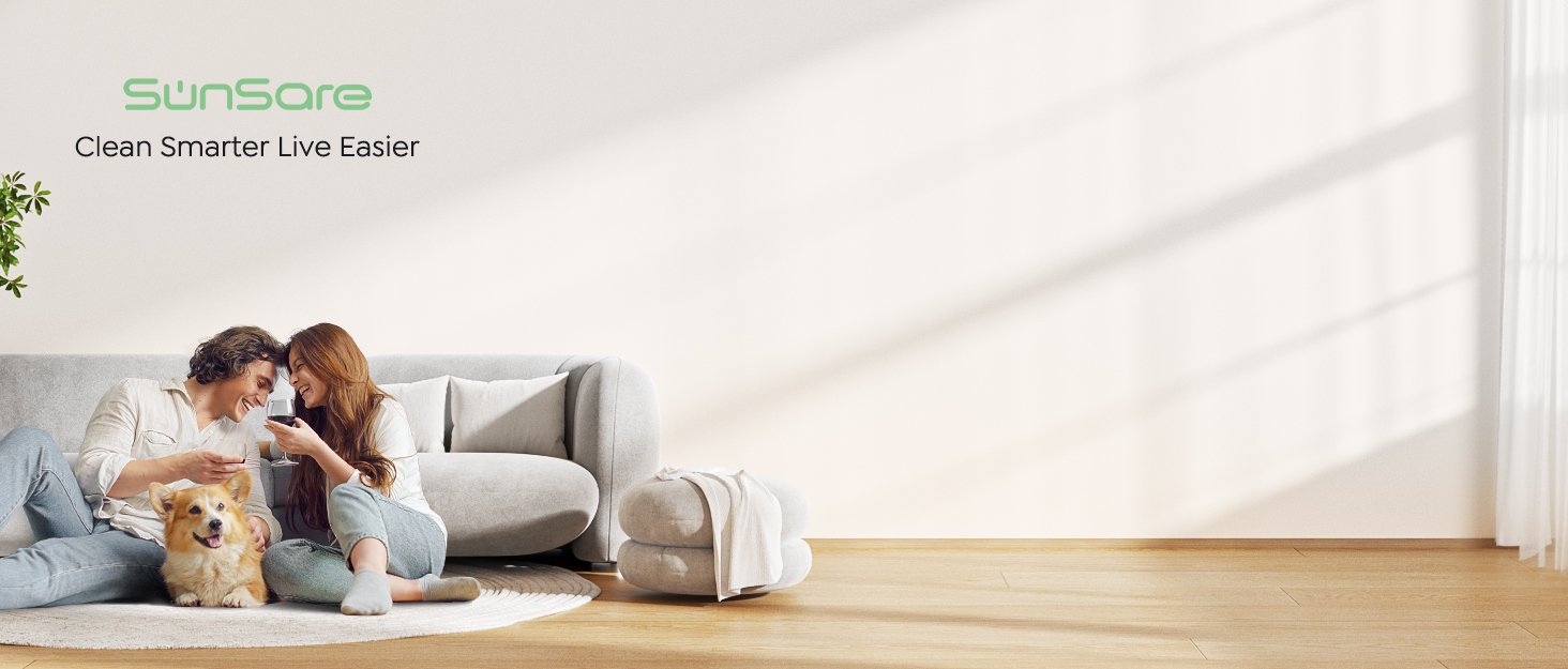 Бездротовий пилосос SunSare X7A: потужний, 45 kPa, 550 W, 60 хвилин, 7 в 1, з підзарядкою та самостійним паркуванням