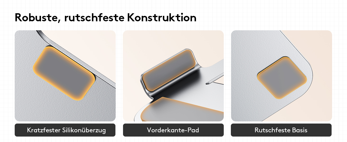 Підставка для ноутбука TECKNET 360° - регульована висота, металева, ергономічна, сумісна з MacBook, Dell (до 17.3