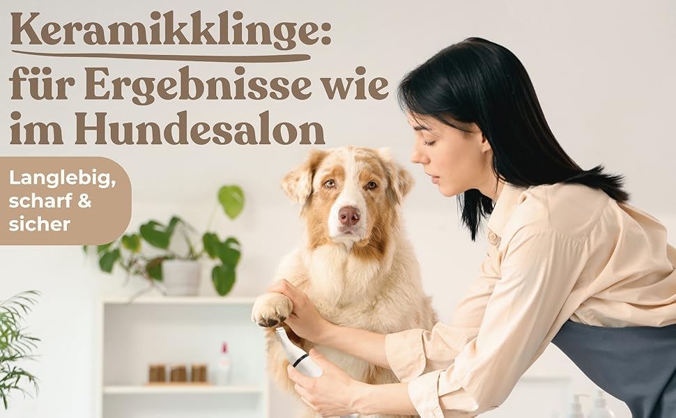 Триммер для собак та котів Profi: тиха машинка для стрижки лап, вух та шерсті. Потужний акумулятор, USB-C зарядка