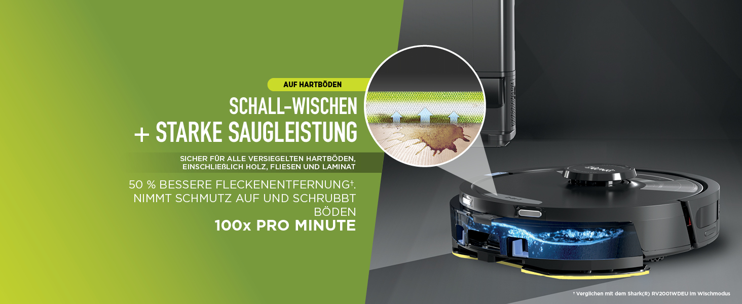 Робот-пилосос Shark Matrix Plus 2-в-1 з функцією миття та авто-збірником пилу, самоочищуючийся, для шерсті тварин, килимів та твердих підлог, 14,5 см, чорний