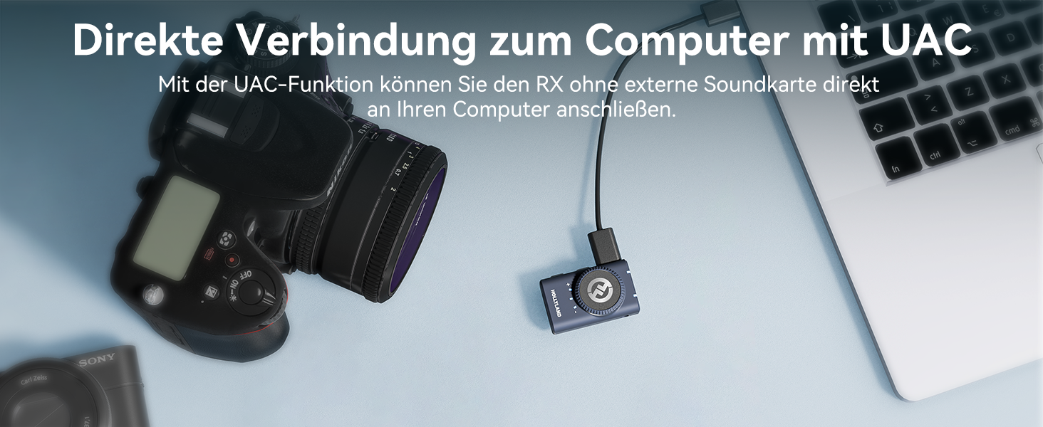 Hollyland Lark M2 Бездротовий петличний мікрофон для iPhone 15/16/17 та Android, 300м радіус дії, Hi-Fi звук, шумозаглушення, 30 годин роботи, міні-мікрофон для відео (2TX + USB-C RX + зарядний кейс) (Комбо (2TX+3RX), білий)