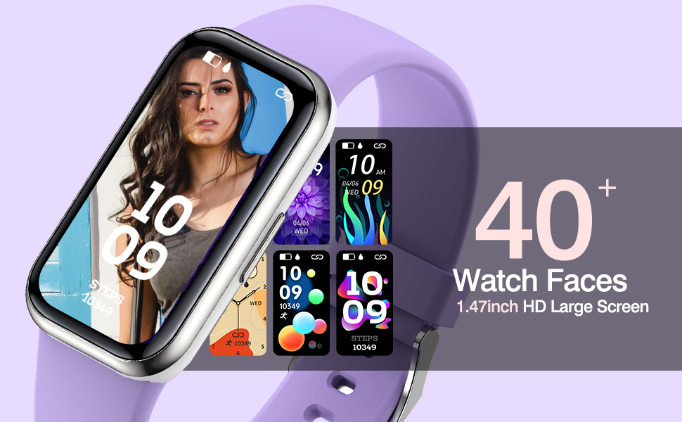 Фітнес-годинник з крокоміром, пульсометром та монітором сну. Розумний браслет-фітнес-трекер, смарт-годинник. Водонепроникний IP68, сумісний з Android та iOS. Для жінок, чоловіків та дітей. Рожевий колір.