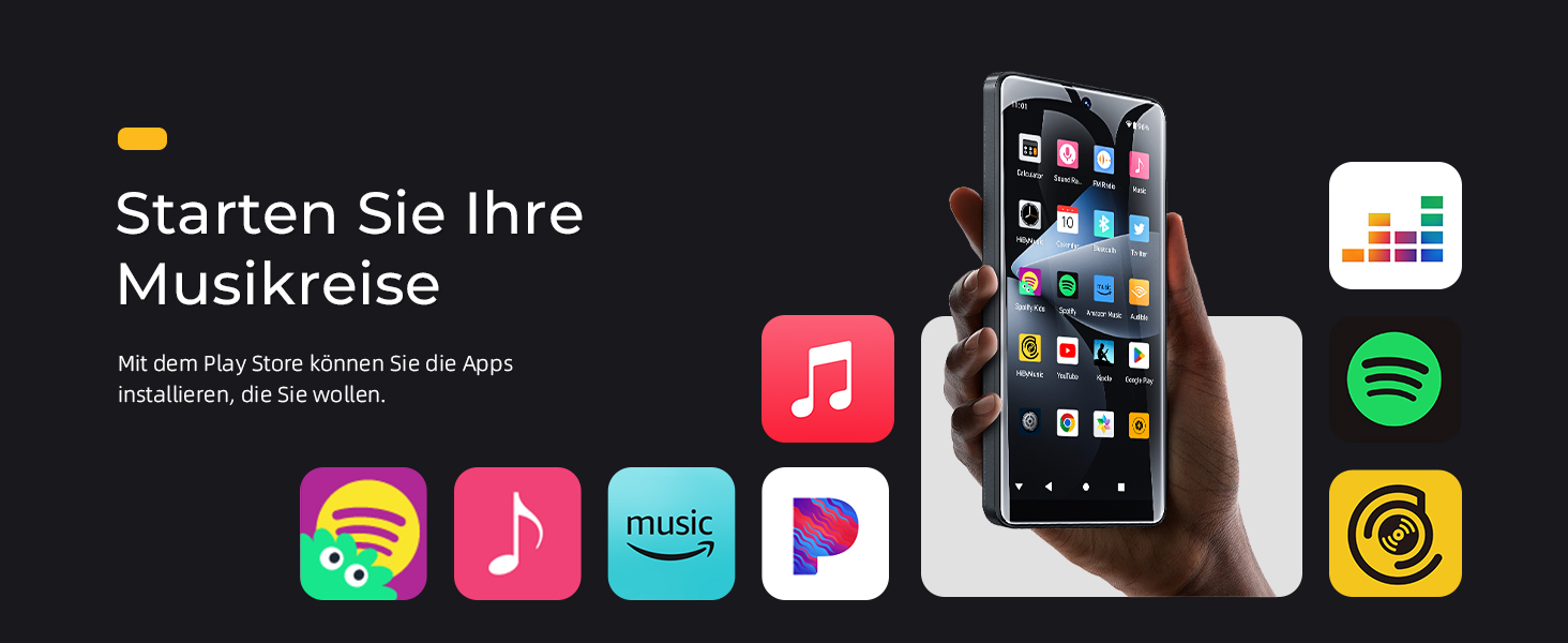 MP3 плеєр HIFI WALKER G7 Pro Android 13, 32GB, Bluetooth 5.0, WiFi, 5.2