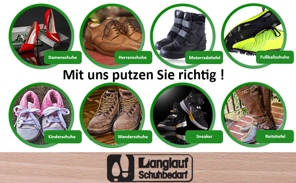 Набір для чищення взуття Langlauf Schuhbedarf Verona, 9 предметів, у коробці – ідеальний подарунок, засоби для догляду за взуттям, щітки, крем для взуття