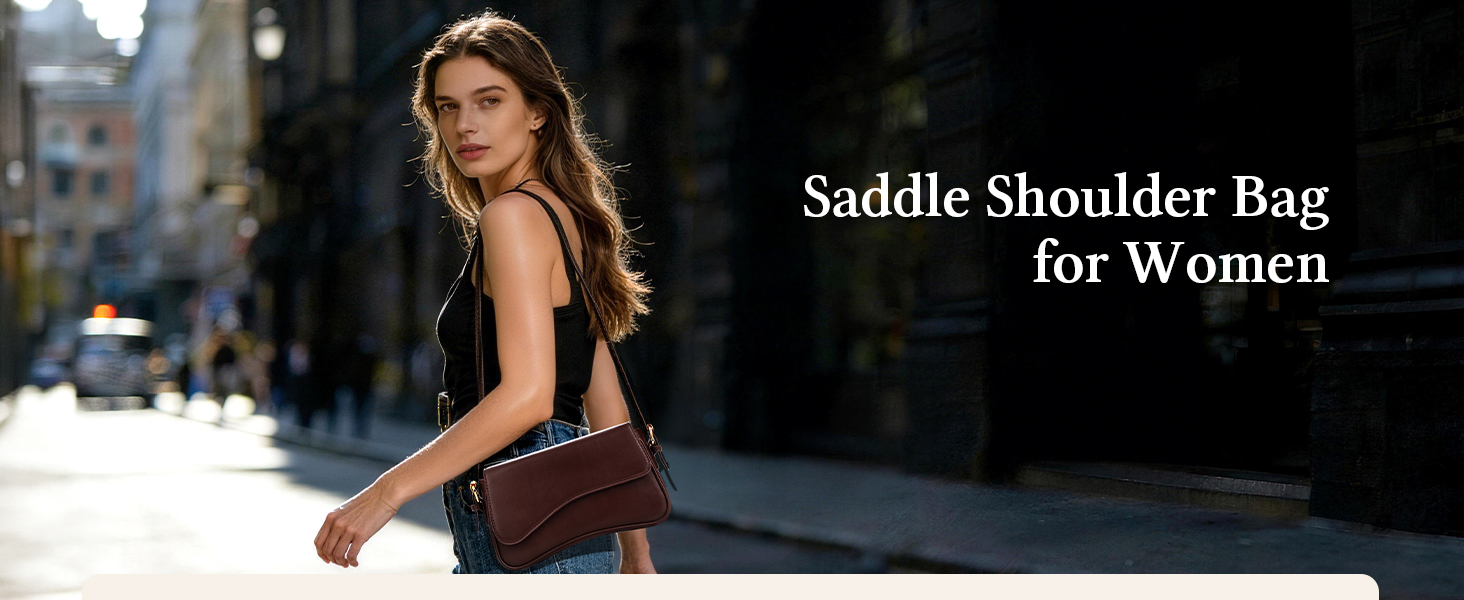 Сумка жіноча через плече з екошкіри, вінтажна Saddle Bag, коричнева. З 2 знімними ремінцями