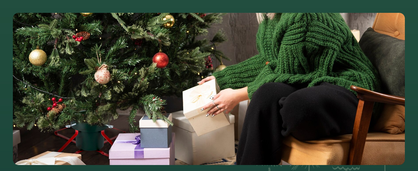 Підставка для ялинки з водою PUDO: міцна, для ялинок до 2,5м, зелений колір