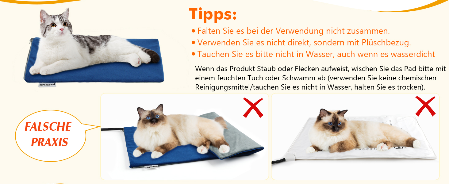 Електричний килимок для домашніх тварин Pecute - обігрівач для собак та котів, 40x50 см (M) / 90x60 см (XL) з контролером